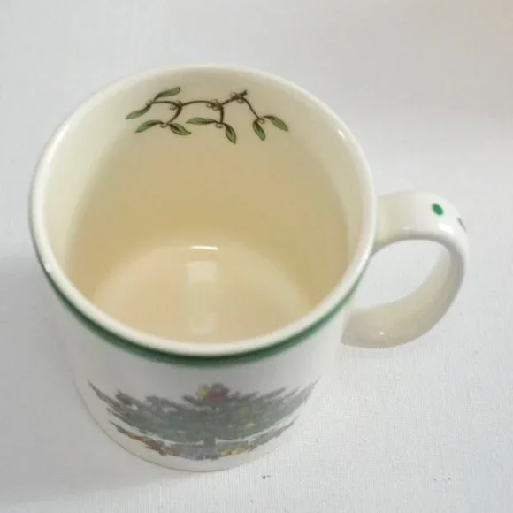 Pair Of Spode Christmas Tree Mugs Made In England Spode Christmas Tree Series - Picture 5 of 7